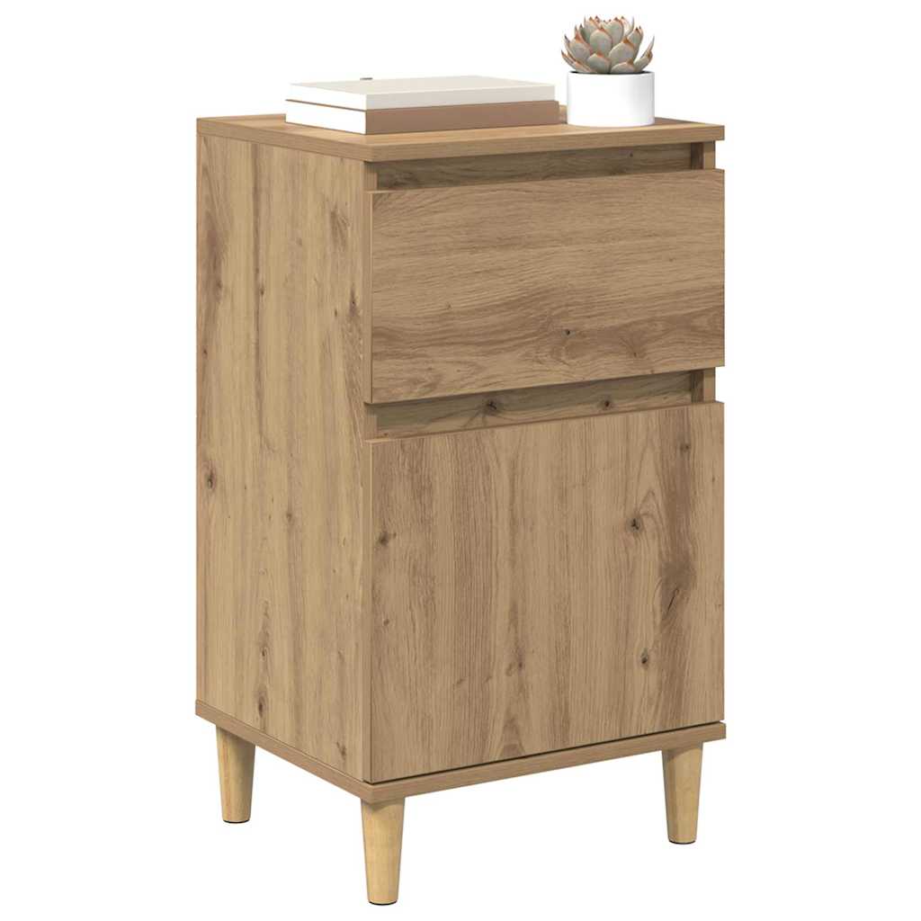Cabinet de chevet 2 pcs Chêne artisanal 40 x 35 x 70 cm - XIOS