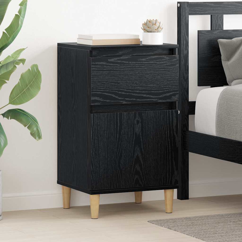 Cabinet de chevet Chêne noir 40 x 35 x 70 cm Bois d'ingénierie - XIOS