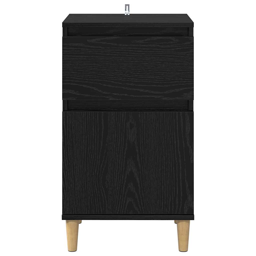 Cabinet de chevet Chêne noir 40 x 35 x 70 cm Bois d'ingénierie - XIOS
