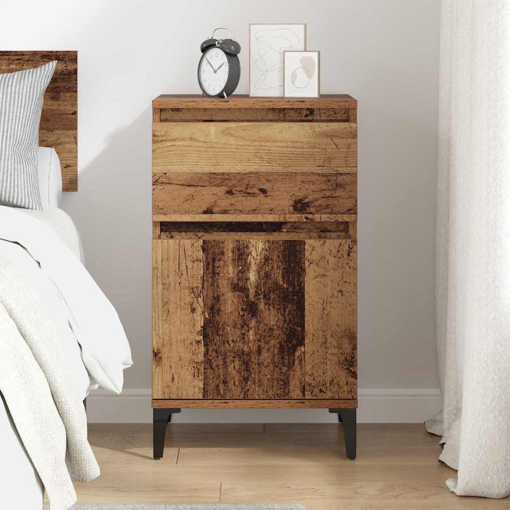 Cabinet de chevet Bois ancien 40 x 35 x 70 cm Bois d'ingénierie - XIOS