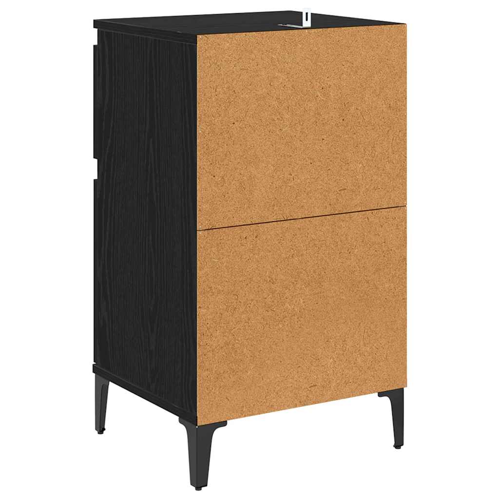 Cabinet de chevet avec tiroir 2 pcs Chêne noir 40 x 35 x 70 cm - XIOS
