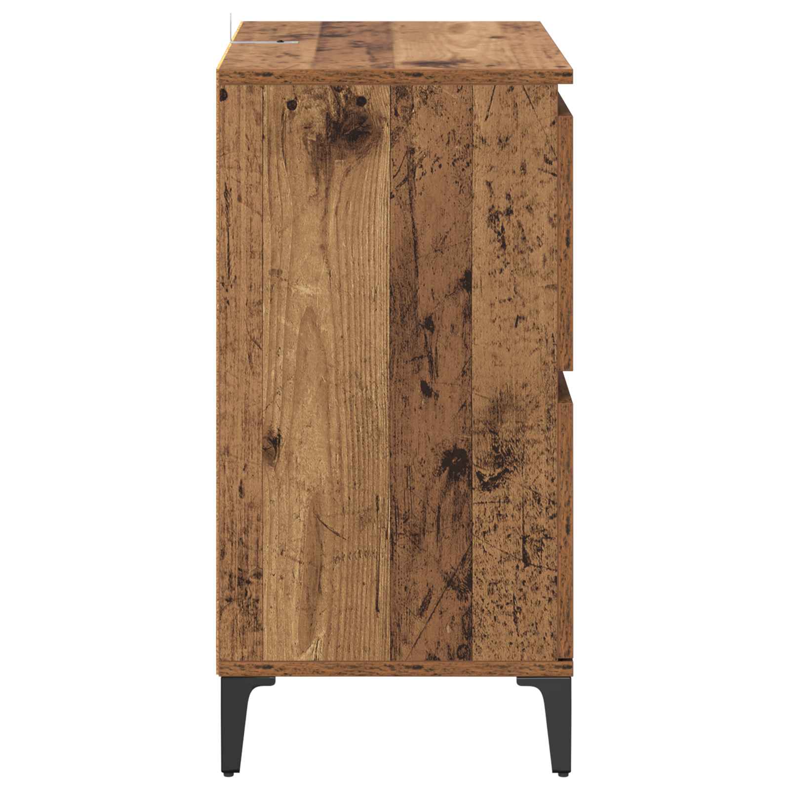Buffet Bois Ancien 60 x 35 x 70 cm Bois d'ingénierie et fer - XIOS