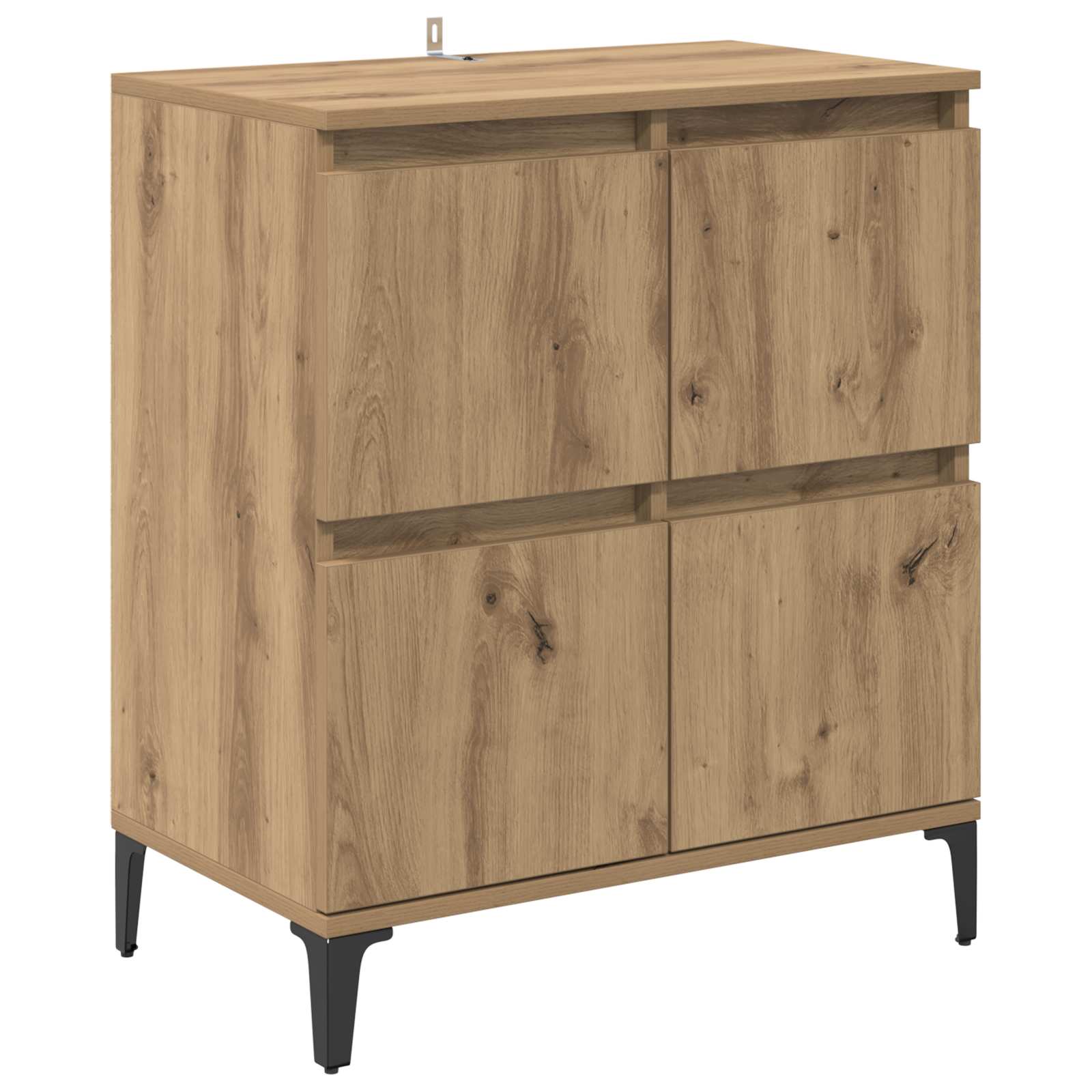 Buffet Chêne artisanal 60 x 35 x 70 cm Bois d'ingénierie et fer - XIOS