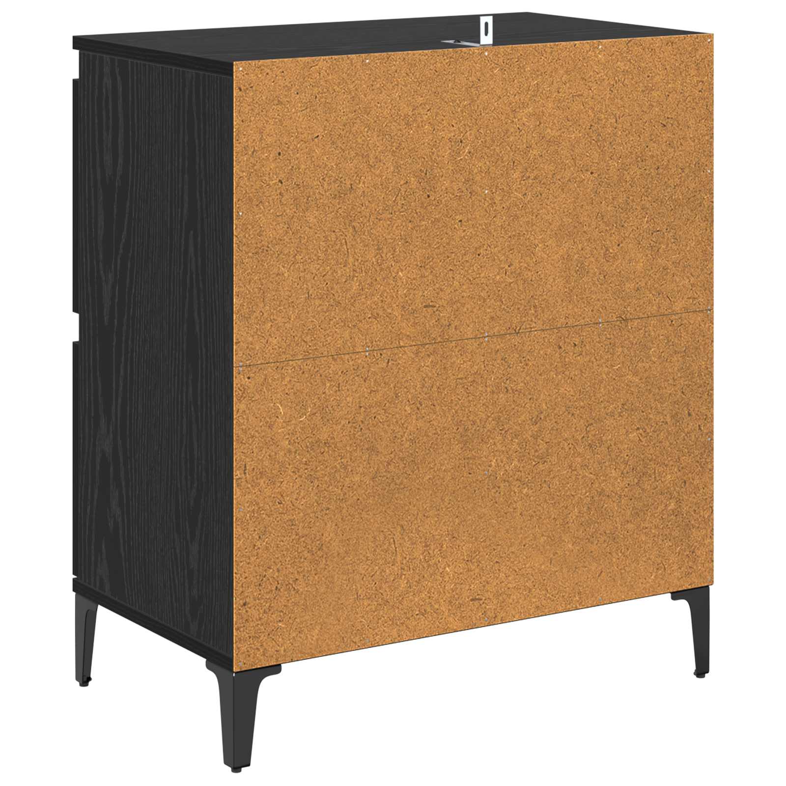 Buffet Chêne noir 60 x 35 x 70 cm Bois d'ingénierie et fer - XIOS