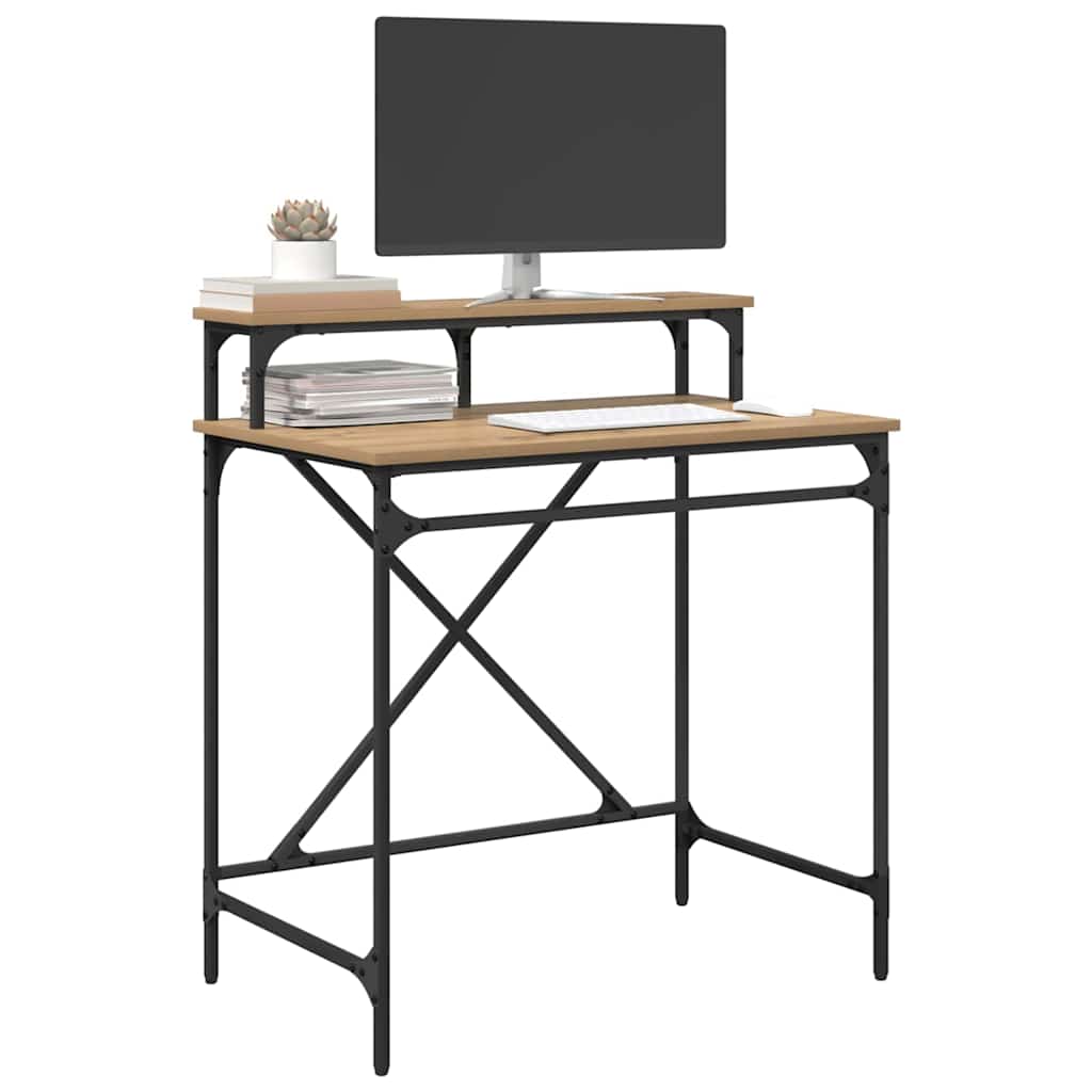 Bureau Chêne artisanal 80 x 50 x 90 cm Bois d'ingénierie - XIOS