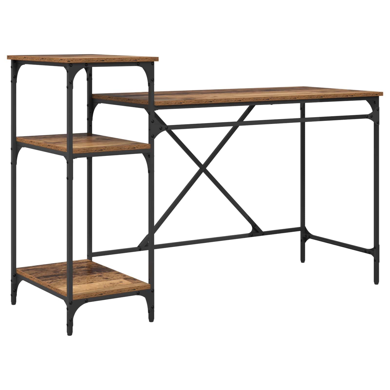 Bureau Bois Ancien 135 x 50 x 90 cm Bois d'ingénierie - XIOS