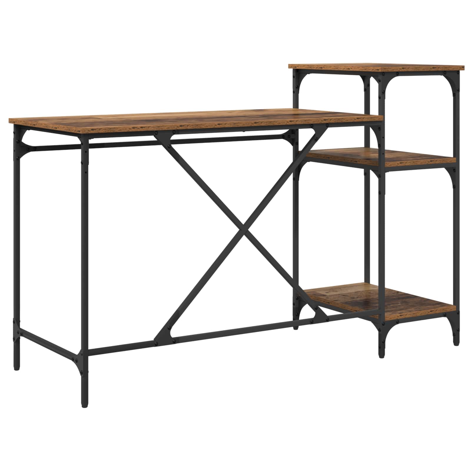 Bureau Bois Ancien 135 x 50 x 90 cm Bois d'ingénierie - XIOS