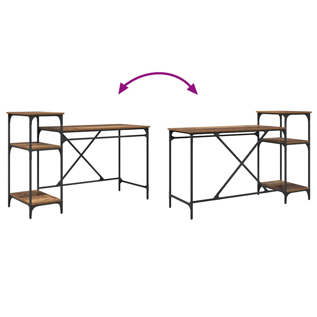 Bureau Bois Ancien 135 x 50 x 90 cm Bois d'ingénierie - XIOS