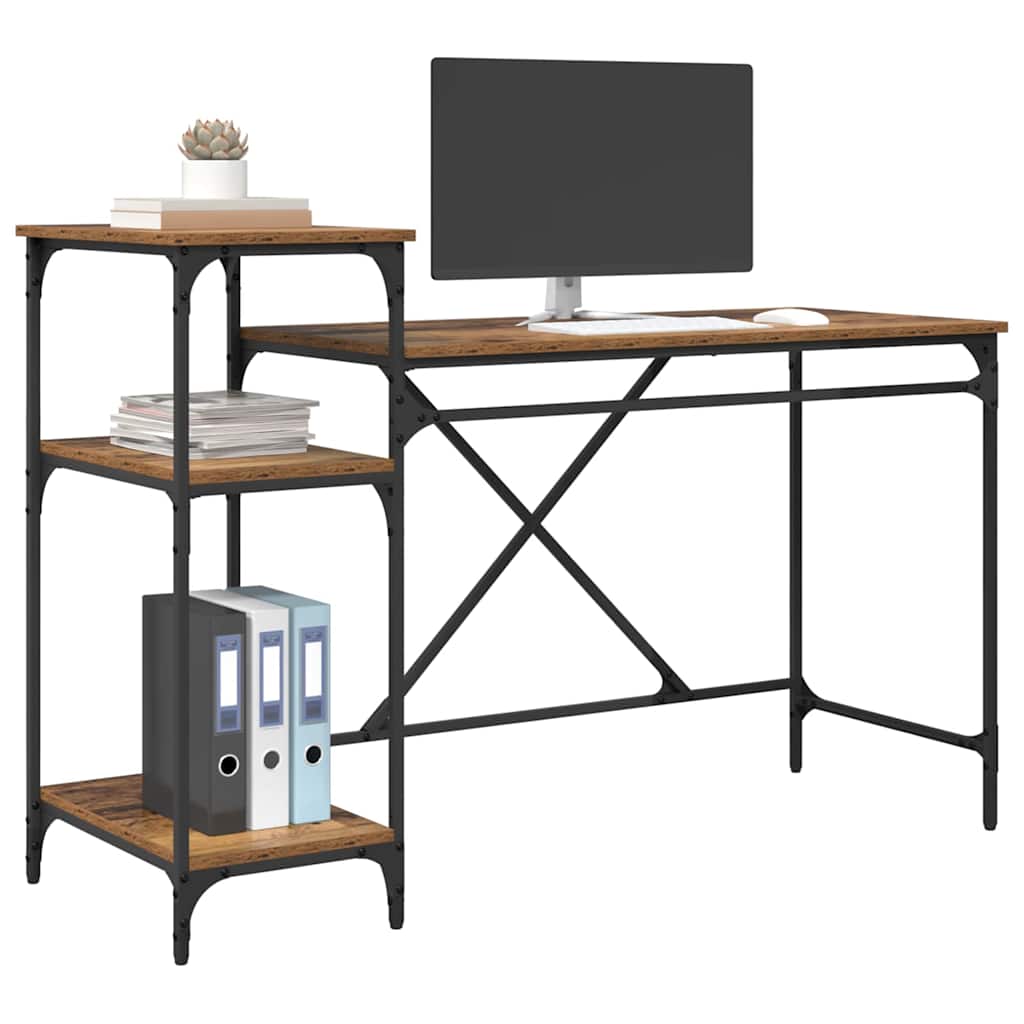 Bureau Bois Ancien 135 x 50 x 90 cm Bois d'ingénierie - XIOS