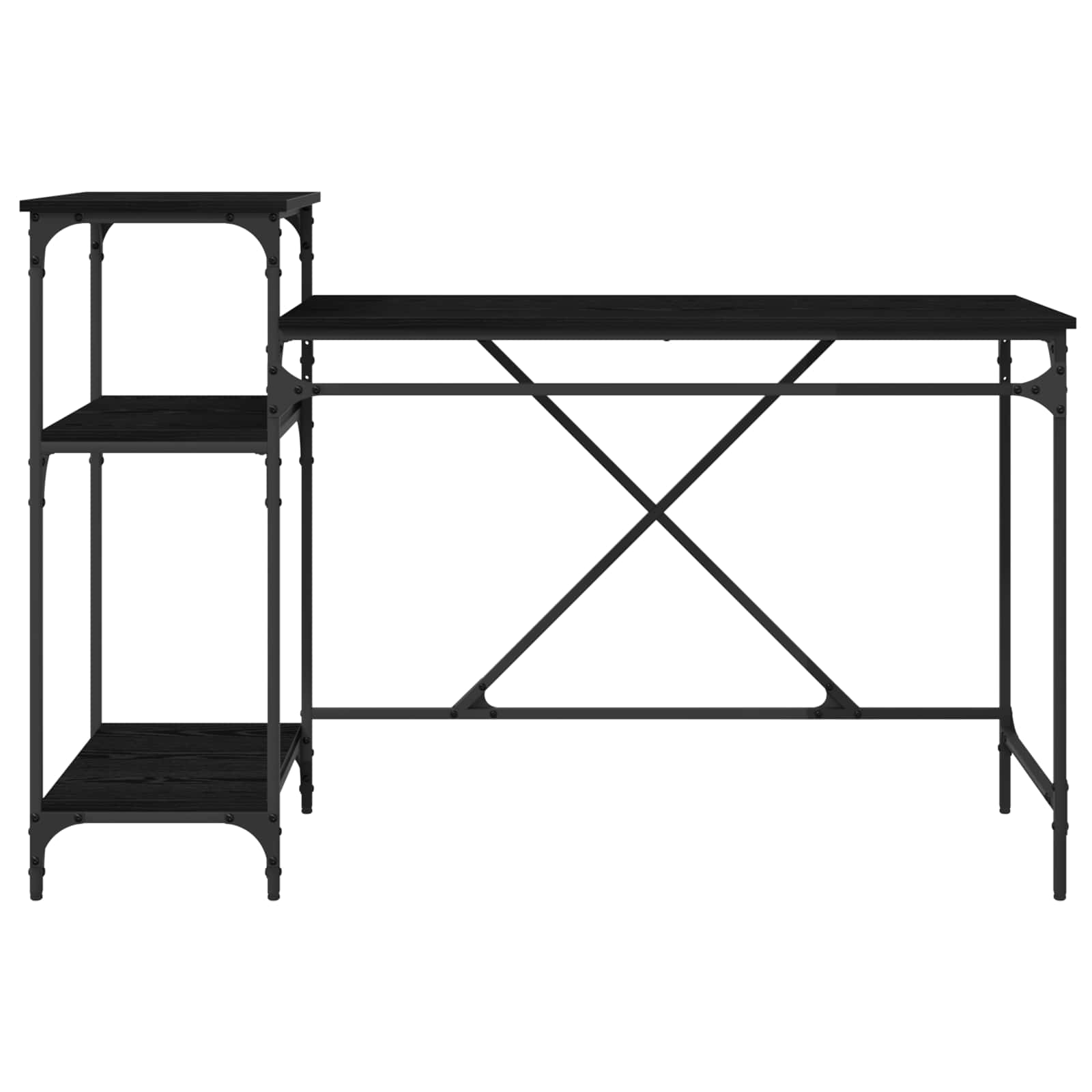 Bureau Chêne noir 135 x 50 x 90 cm Bois d'ingénierie - XIOS