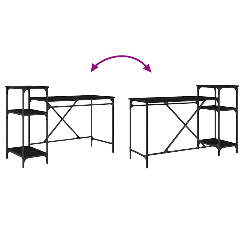 Bureau Chêne noir 135 x 50 x 90 cm Bois d'ingénierie - XIOS