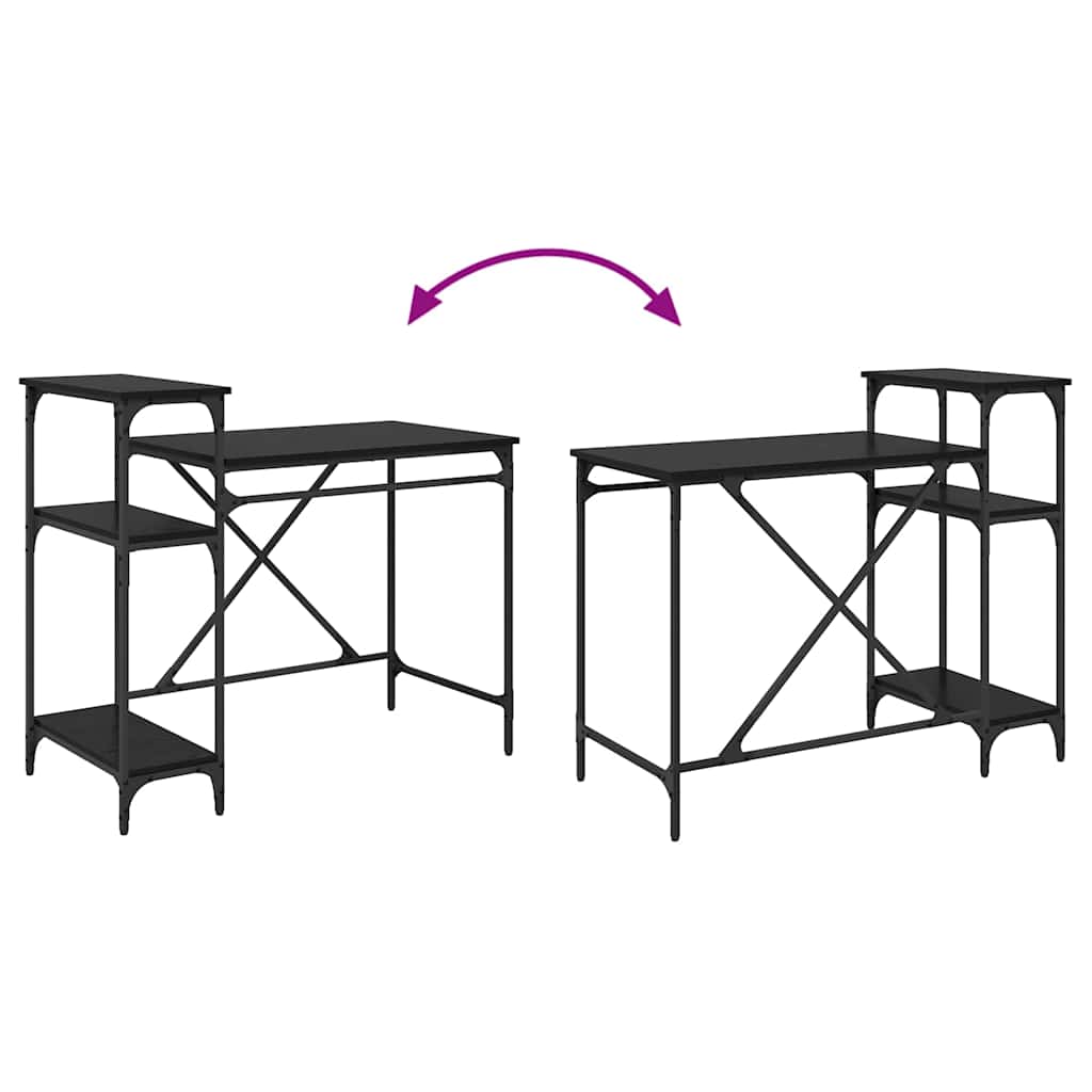 Bureau Chêne noir 105 x 50 x 90 cm Bois d'ingénierie - XIOS