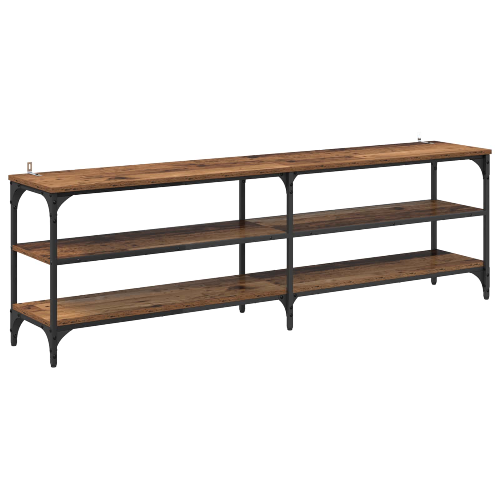 Meuble TV Bois Ancien 160 x 30 x 50 cm Bois d'ingénierie et fer