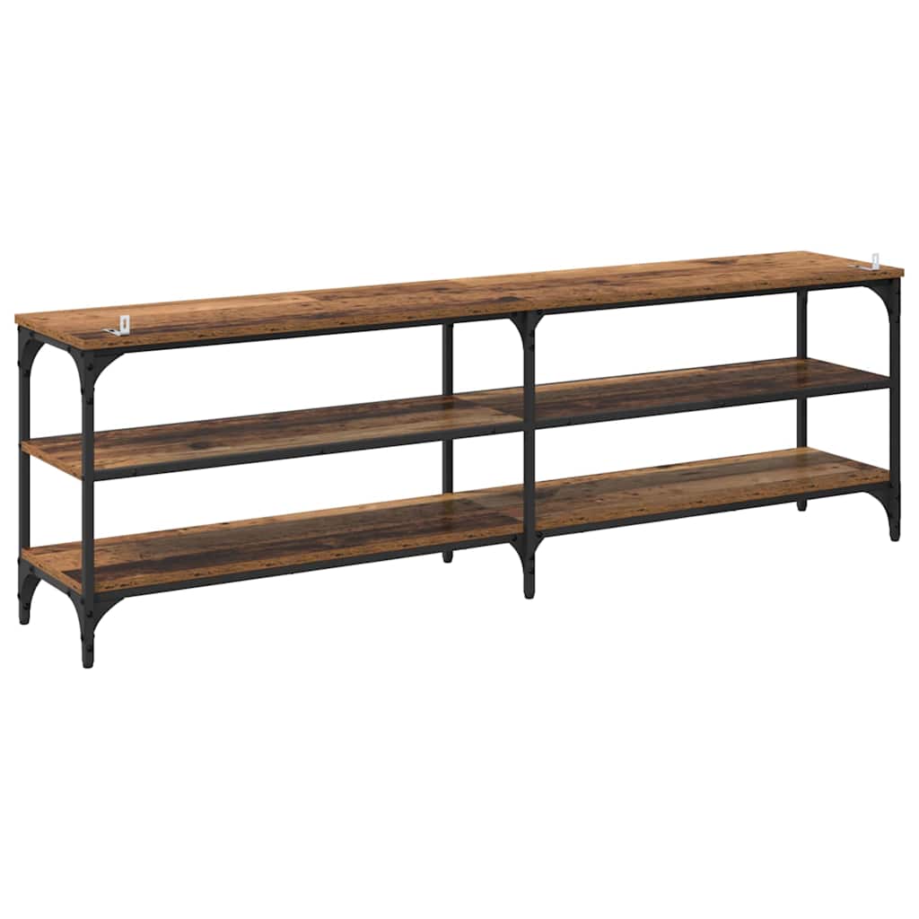 Meuble TV Bois Ancien 160 x 30 x 50 cm Bois d'ingénierie et fer - XIOS