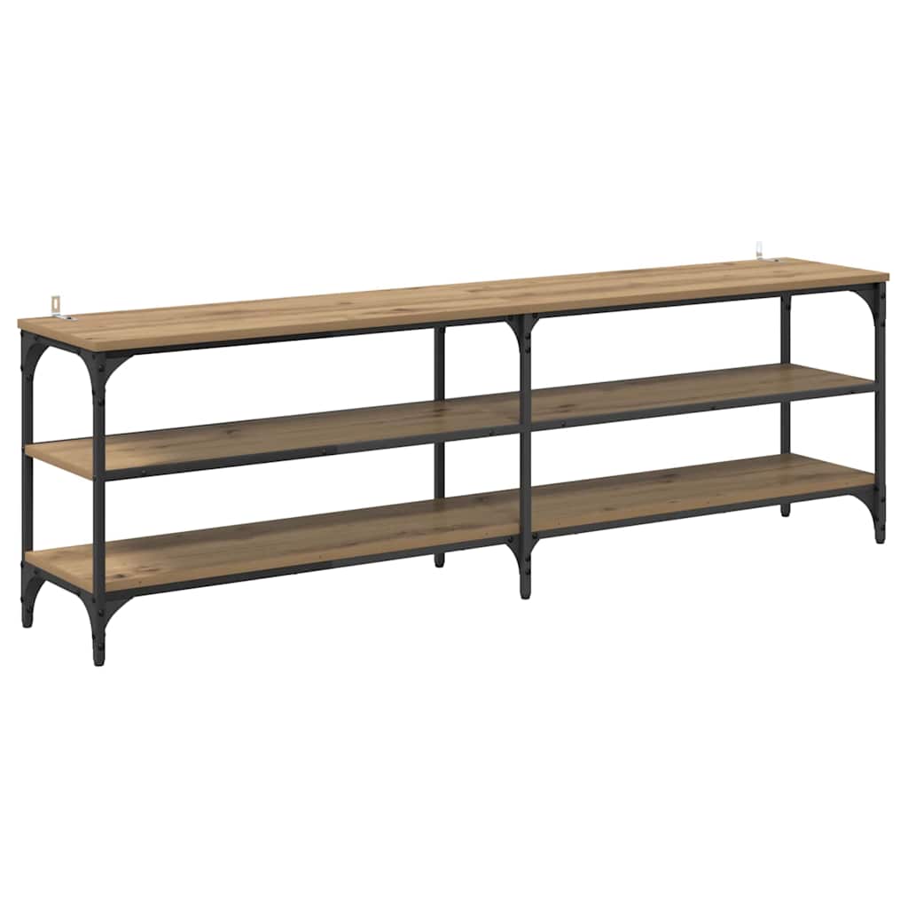 Meuble TV Chêne artisanal 160 x 30 x 50 cm - XIOS