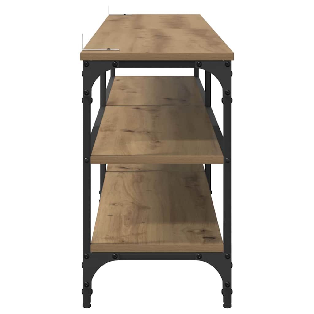 Meuble TV Chêne artisanal 160 x 30 x 50 cm - XIOS