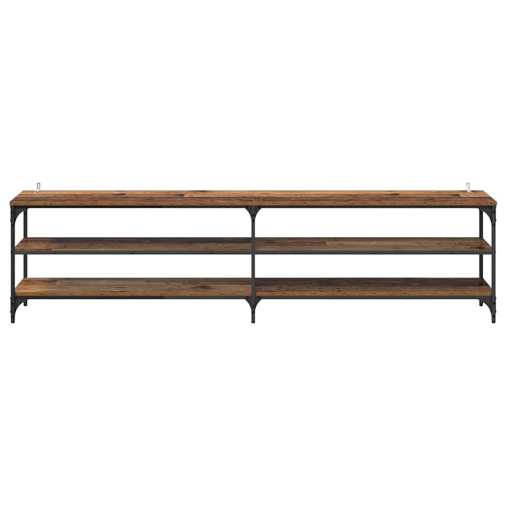 Meuble TV Bois Ancien 200 x 30 x 50 cm Bois d'ingénierie et fer - XIOS