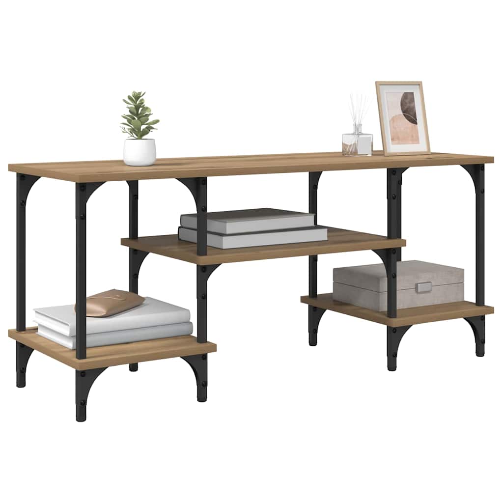 Meuble TV Chêne artisanal 102 x 35 x 45,5 cm - XIOS