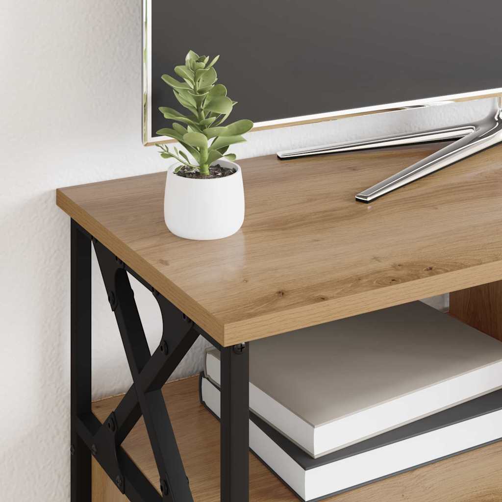 Meuble TV avec tiroir Chêne artisanal 90 x 33 x 45 cm - XIOS