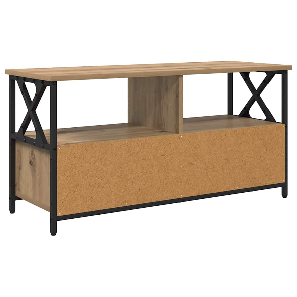 Meuble TV avec tiroir Chêne artisanal 90 x 33 x 45 cm - XIOS