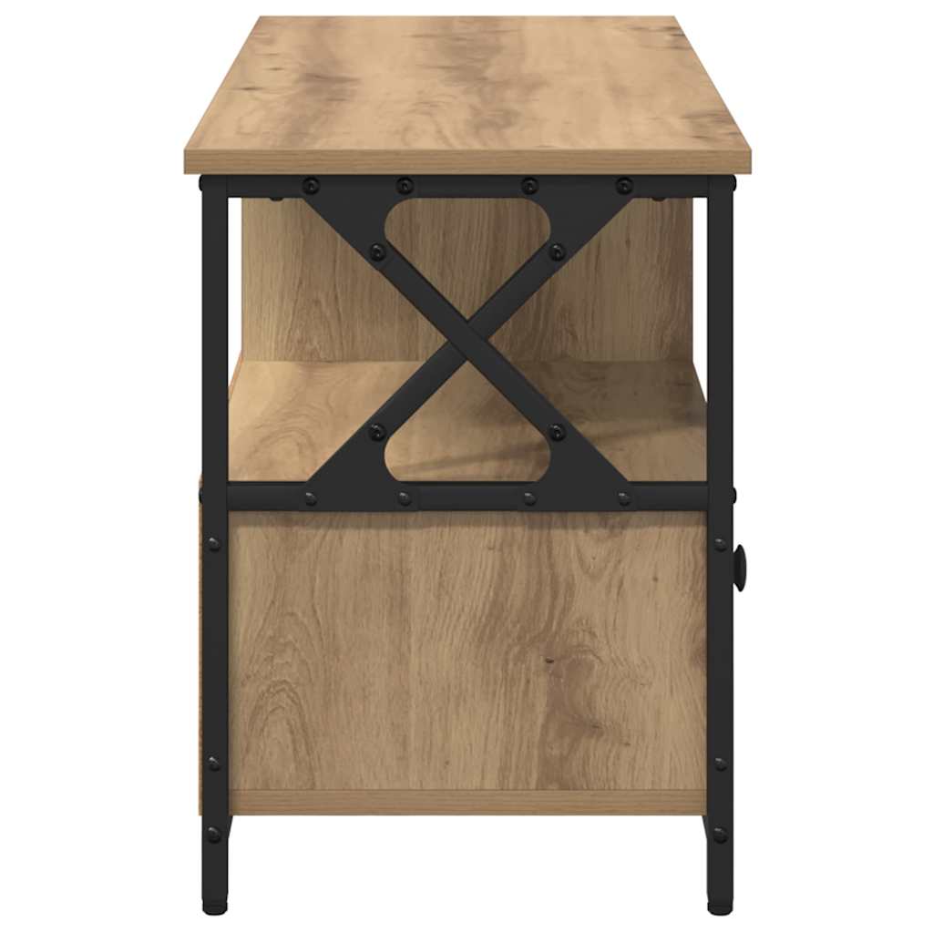 Meuble TV avec tiroir Chêne artisanal 90 x 33 x 45 cm - XIOS