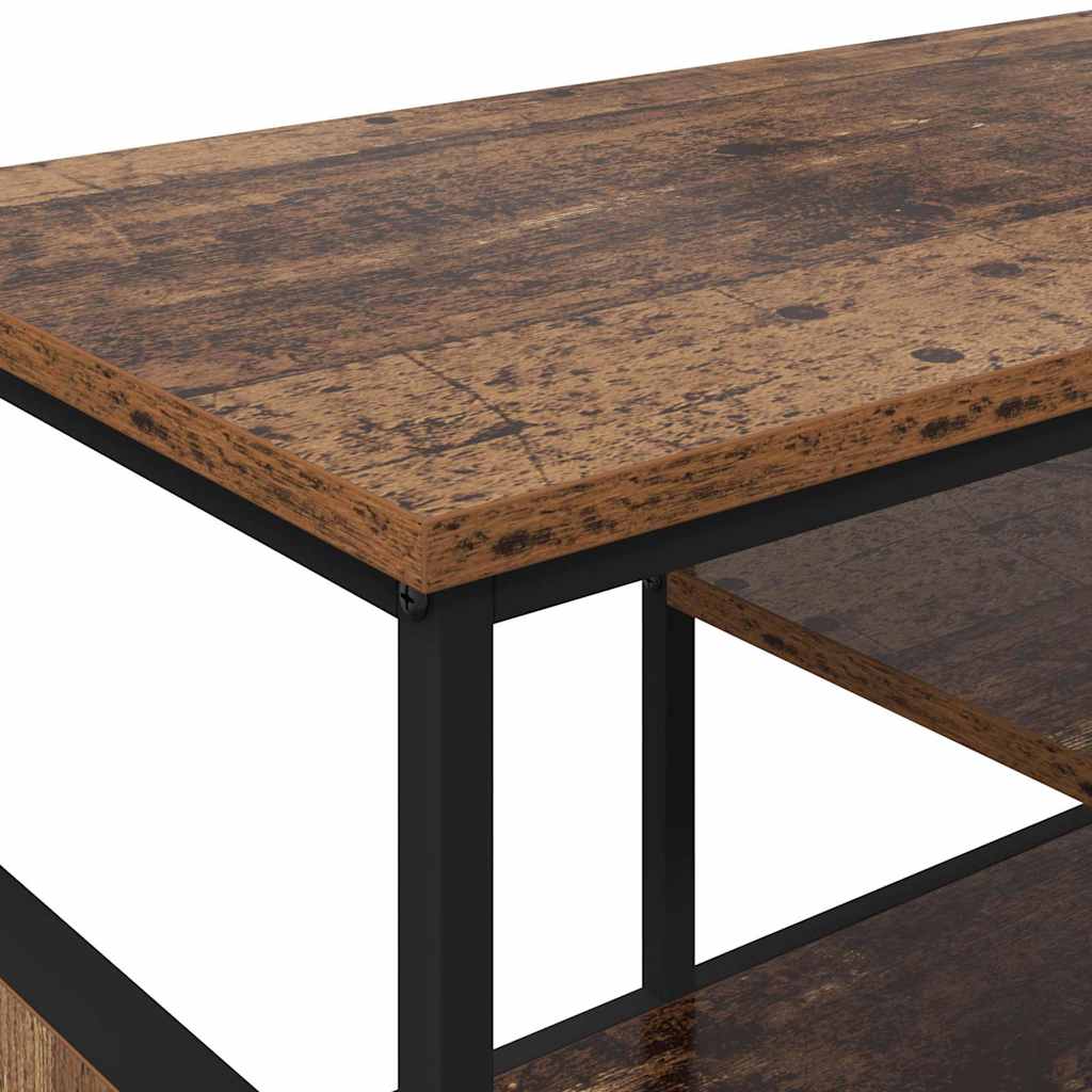 Meuble TV Bois Ancien 100 x 35 x 45 cm Bois d'ingénierie et fer - XIOS