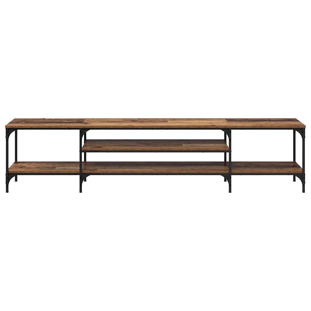 Meuble TV Bois Ancien 201 x 35 x 45 cm Bois d'ingénierie et fer - XIOS