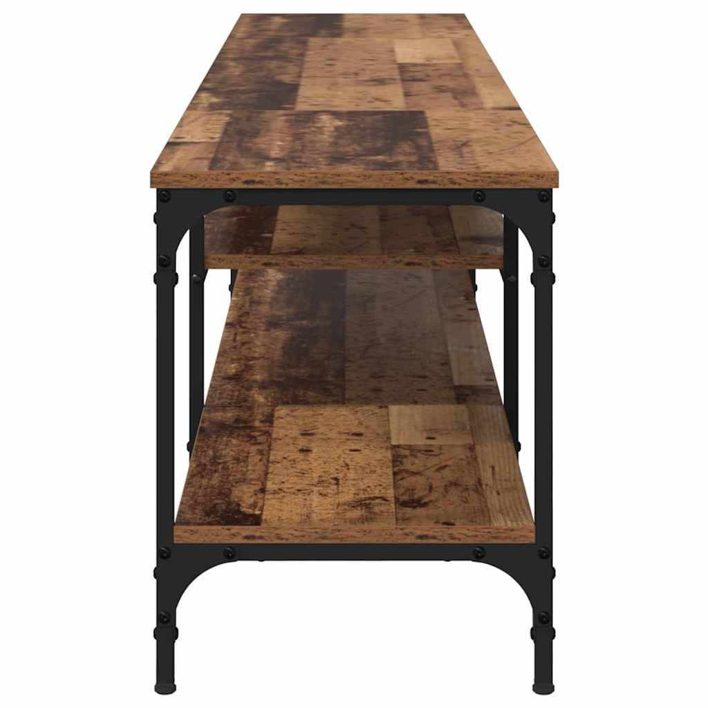 Meuble TV Bois Ancien 201 x 35 x 45 cm Bois d'ingénierie et fer - XIOS