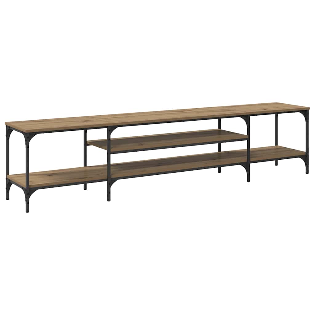 Meuble TV Chêne artisanal 201 x 35 x 45 cm - XIOS