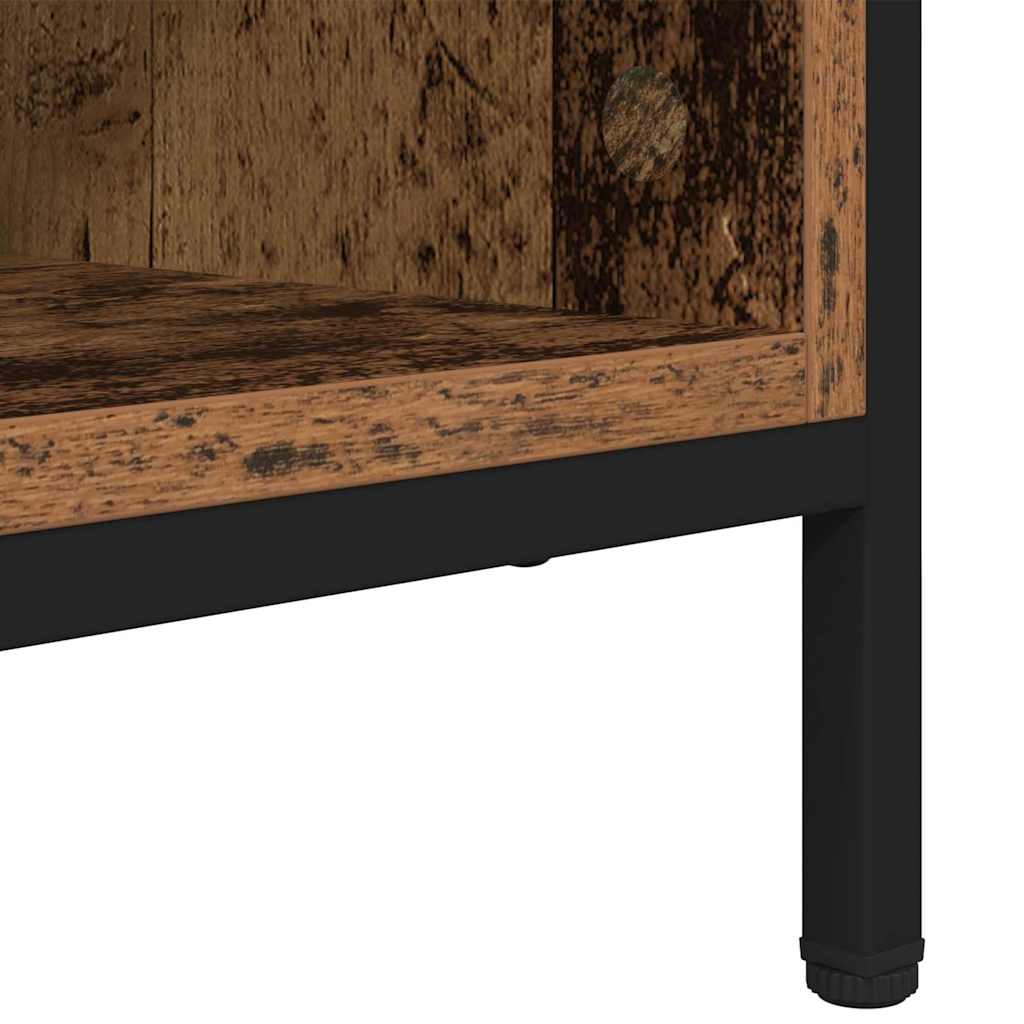 Cabinet à chaussures avec étagère Bois Ancien 131 x 35 x 50 cm - XIOS