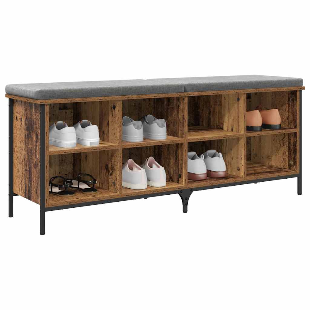 Cabinet à chaussures avec étagère Bois Ancien 131 x 35 x 50 cm - XIOS