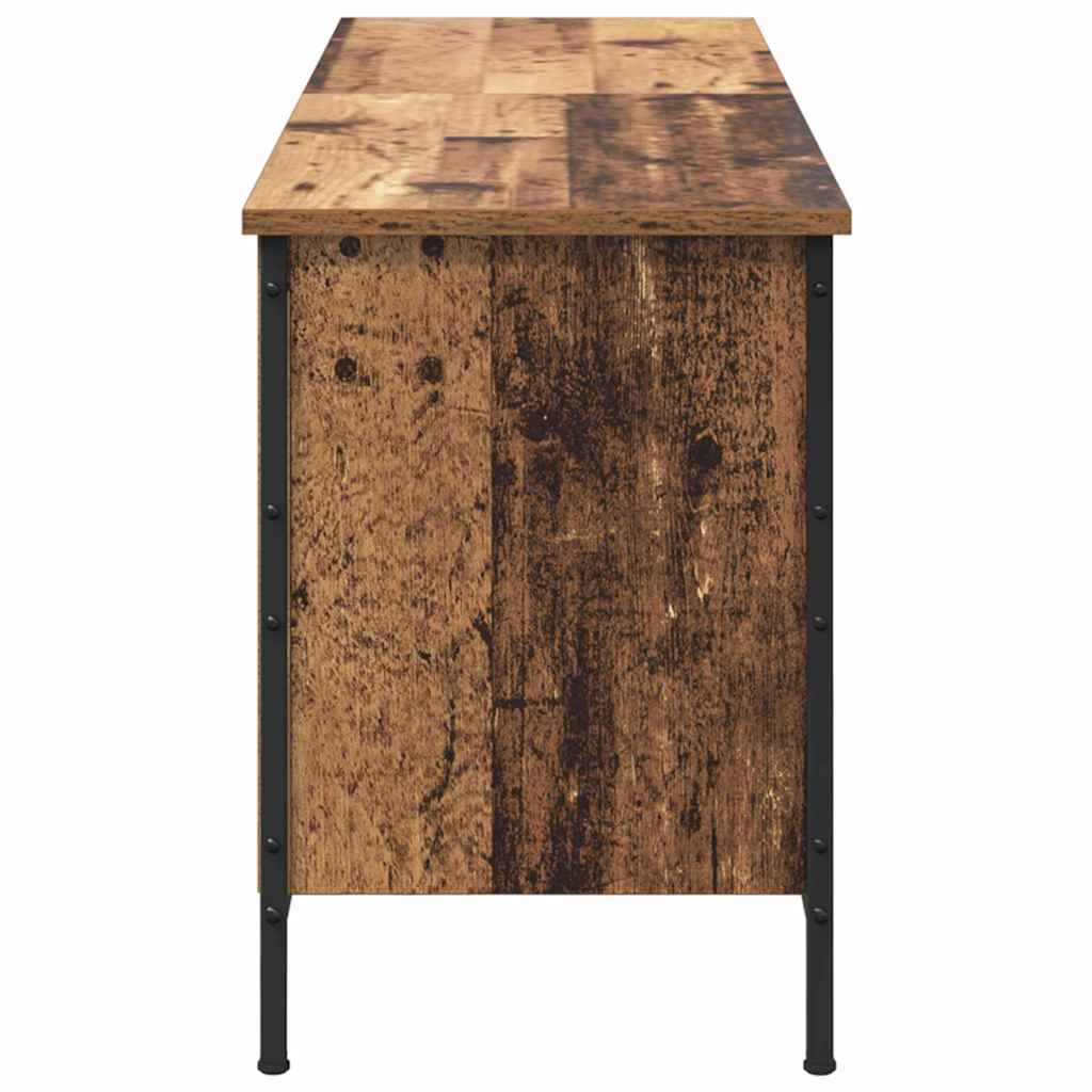 Cabinet à chaussures avec étagère Bois Ancien 131 x 35 x 50 cm - XIOS