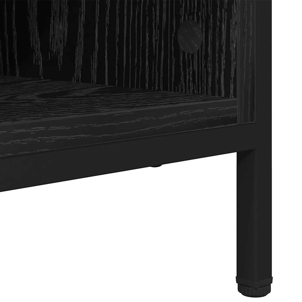 Cabinet à chaussures avec étagère Chêne noir 131 x 35 x 50 cm - XIOS