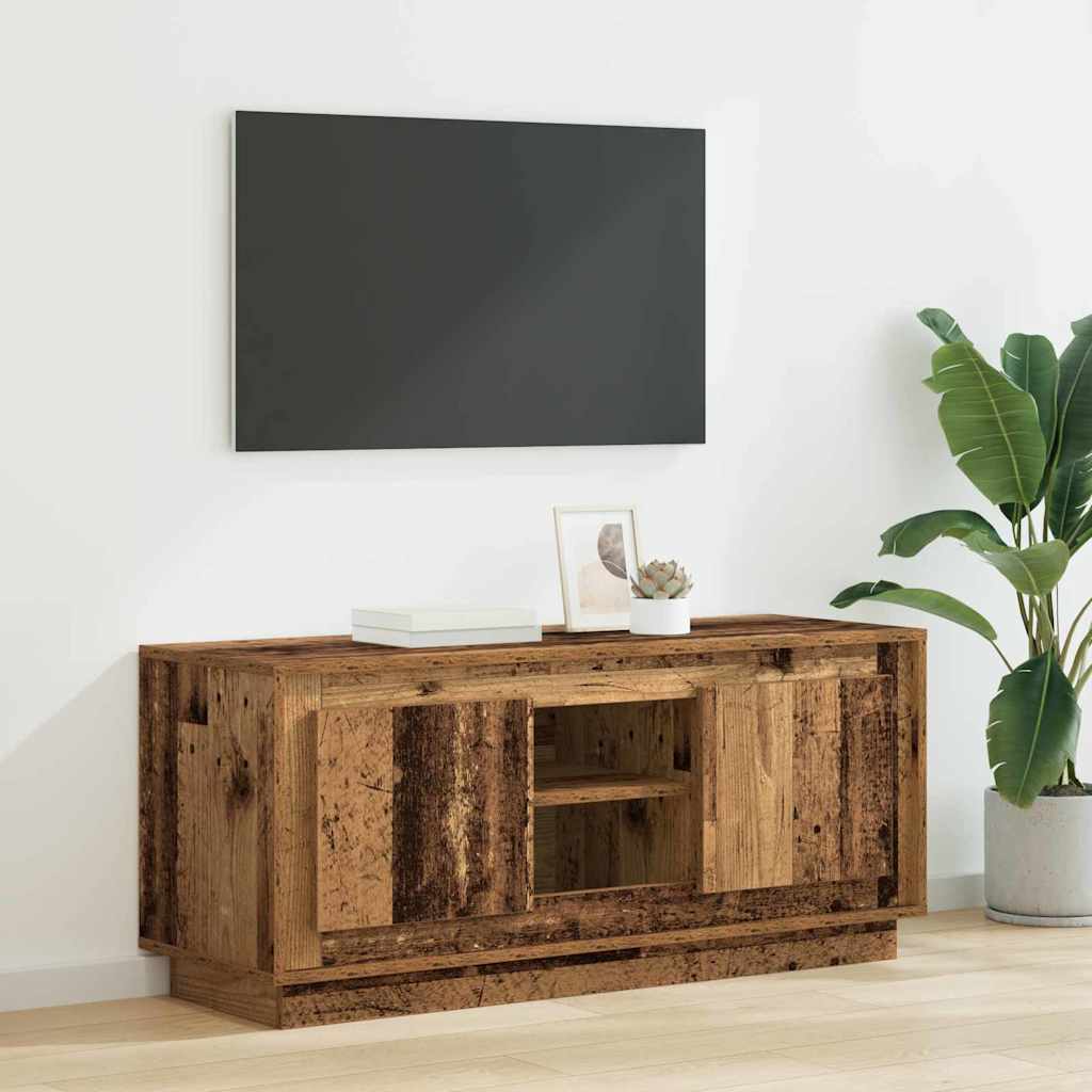 Meuble TV Bois Ancien 102 x 35 x 45 cm Bois d'ingénierie - XIOS