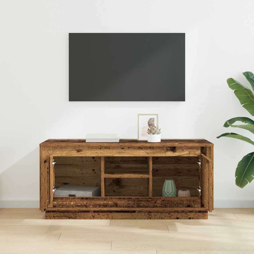 Meuble TV Bois Ancien 102 x 35 x 45 cm Bois d'ingénierie - XIOS