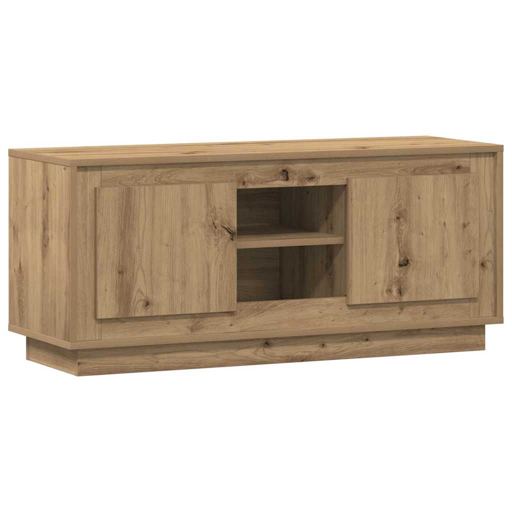 Meuble TV Chêne artisanal 102 x 35 x 45 cm Bois d'ingénierie - XIOS