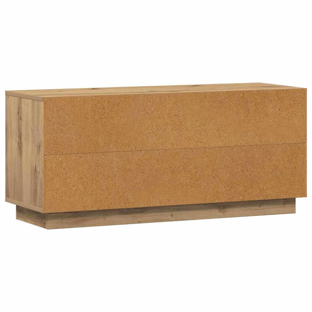 Meuble TV Chêne artisanal 102 x 35 x 45 cm Bois d'ingénierie - XIOS