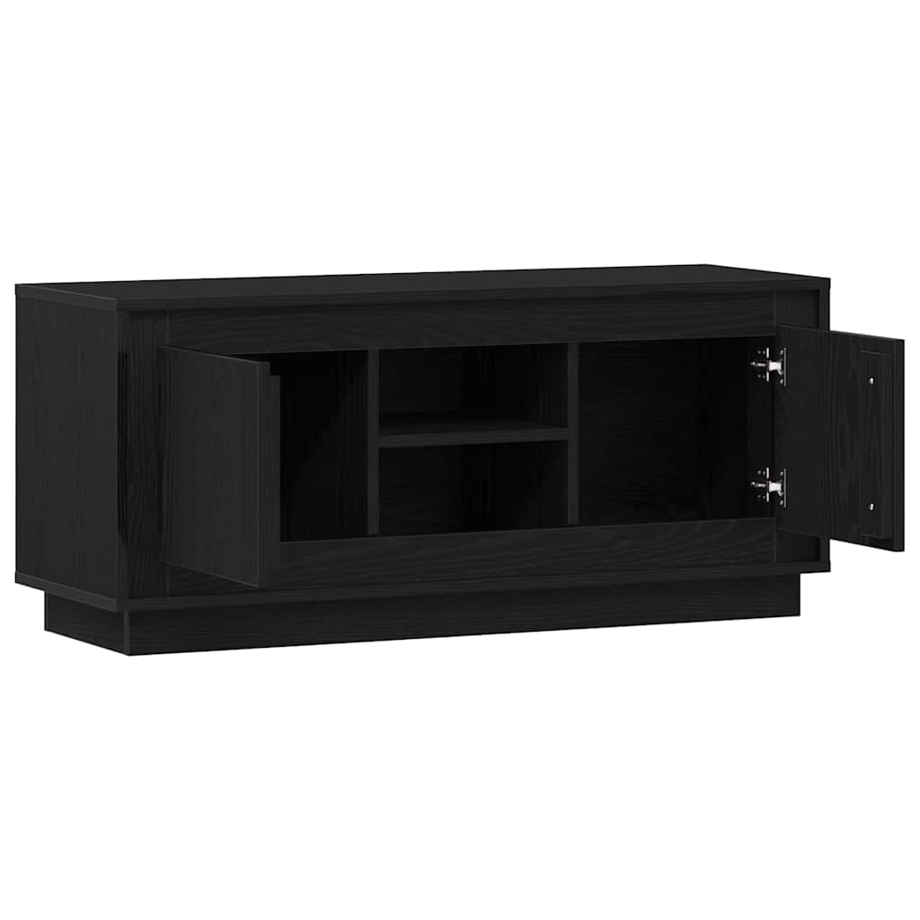 Meuble TV 102 x 35 x 45 cm Chêne noir Bois d'ingénierie - XIOS