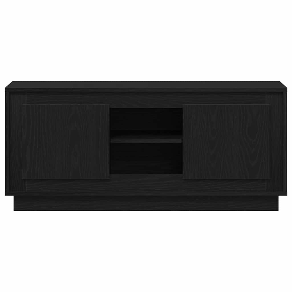 Meuble TV Chêne noir 102 x 35 x 45 cm Bois d'ingénierie - XIOS