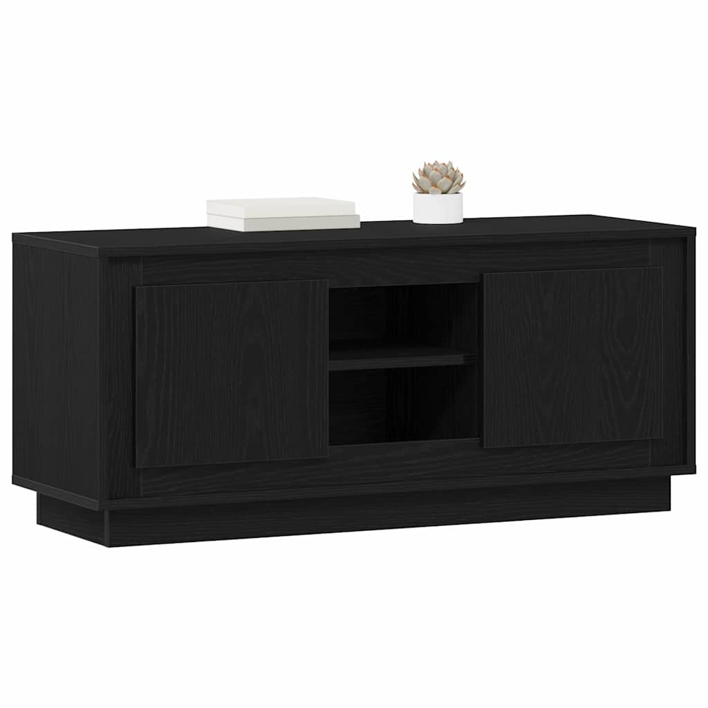 Meuble TV 102 x 35 x 45 cm Chêne noir Bois d'ingénierie - XIOS