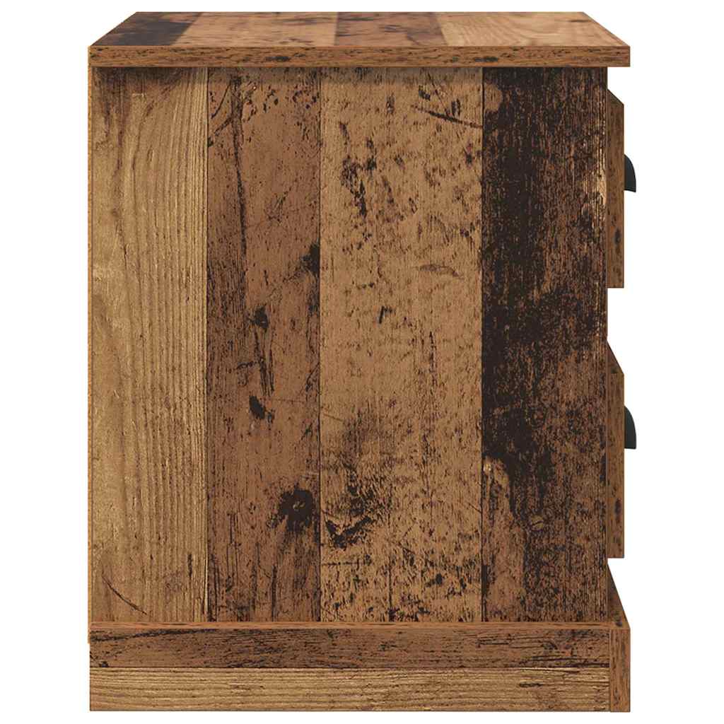 Cabinet de chevet avec tiroir Bois ancien 39 x 39 x 47.5 cm