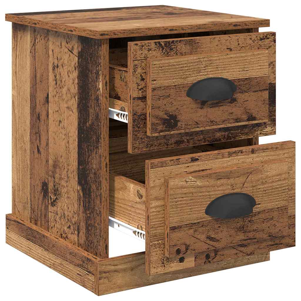 Cabinet de chevet 2 pcs Bois ancien 39 x 39 x 47.5 cm