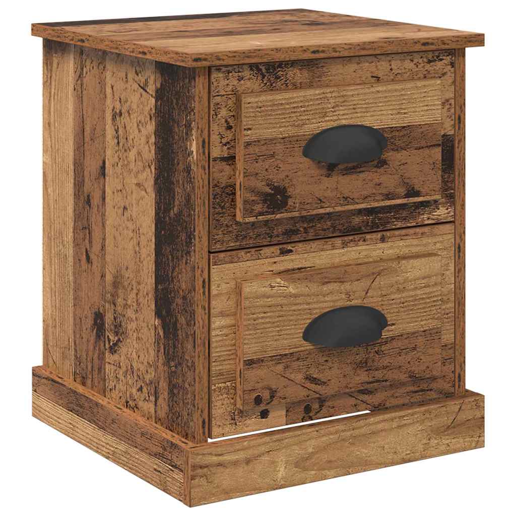 Cabinet de chevet 2 pcs Bois ancien 39 x 39 x 47.5 cm