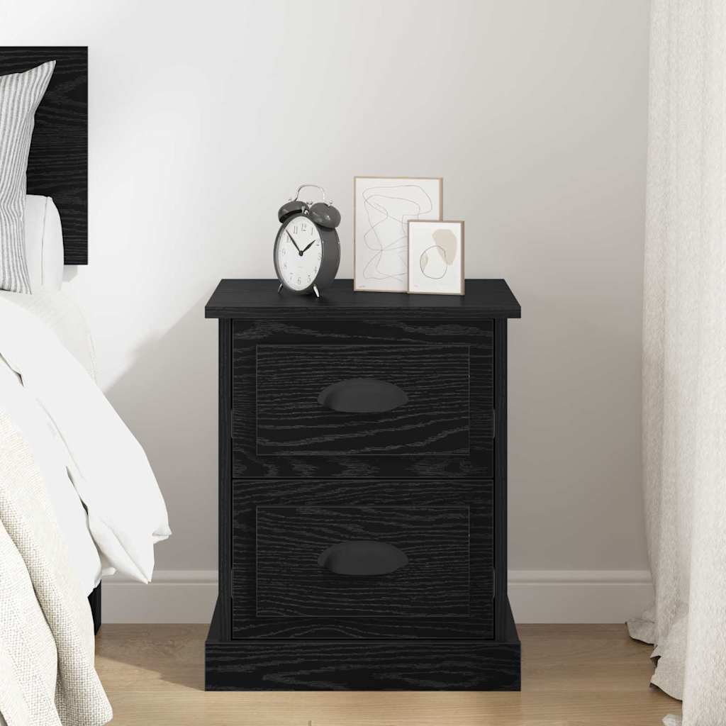 Cabinet de chevet avec tiroir Chêne noir 39 x 39 x 47.5 cm - XIOS
