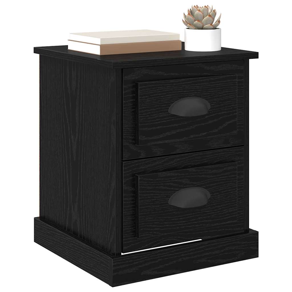 Cabinet de chevet avec tiroir Chêne noir 39 x 39 x 47.5 cm - XIOS