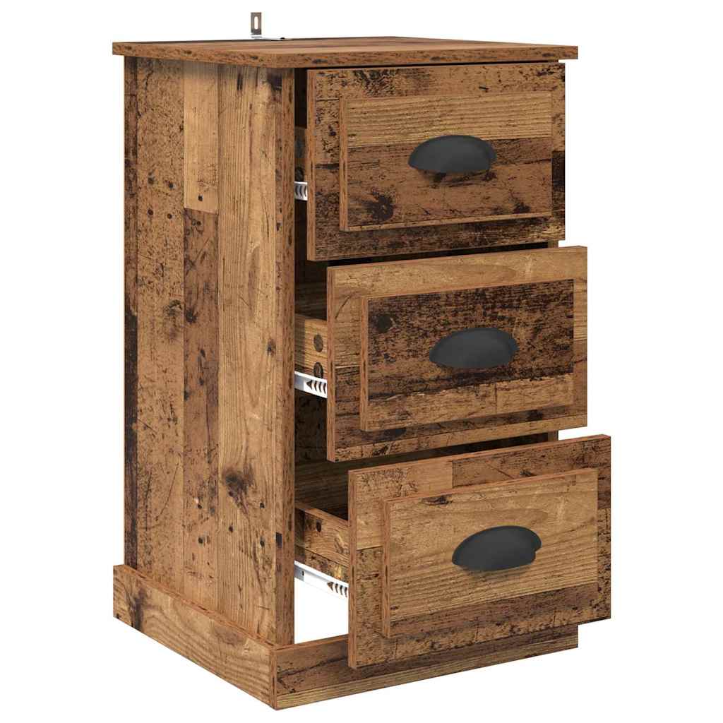 Cabinet de chevet avec tiroir Bois Ancien 39 x 39 x 67,5 cm - XIOS