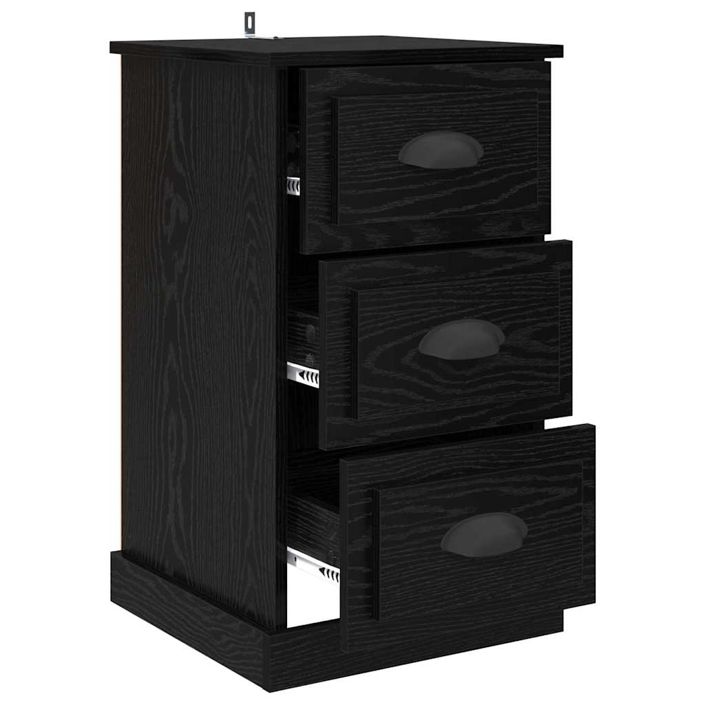 Cabinet de chevet avec tiroir Chêne noir 39 x 39 x 67,5 cm - XIOS