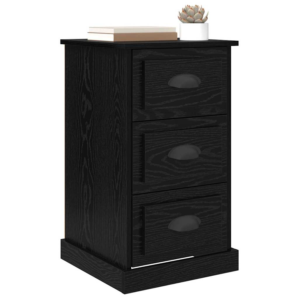Cabinet de chevet avec tiroir Chêne noir 39 x 39 x 67,5 cm - XIOS