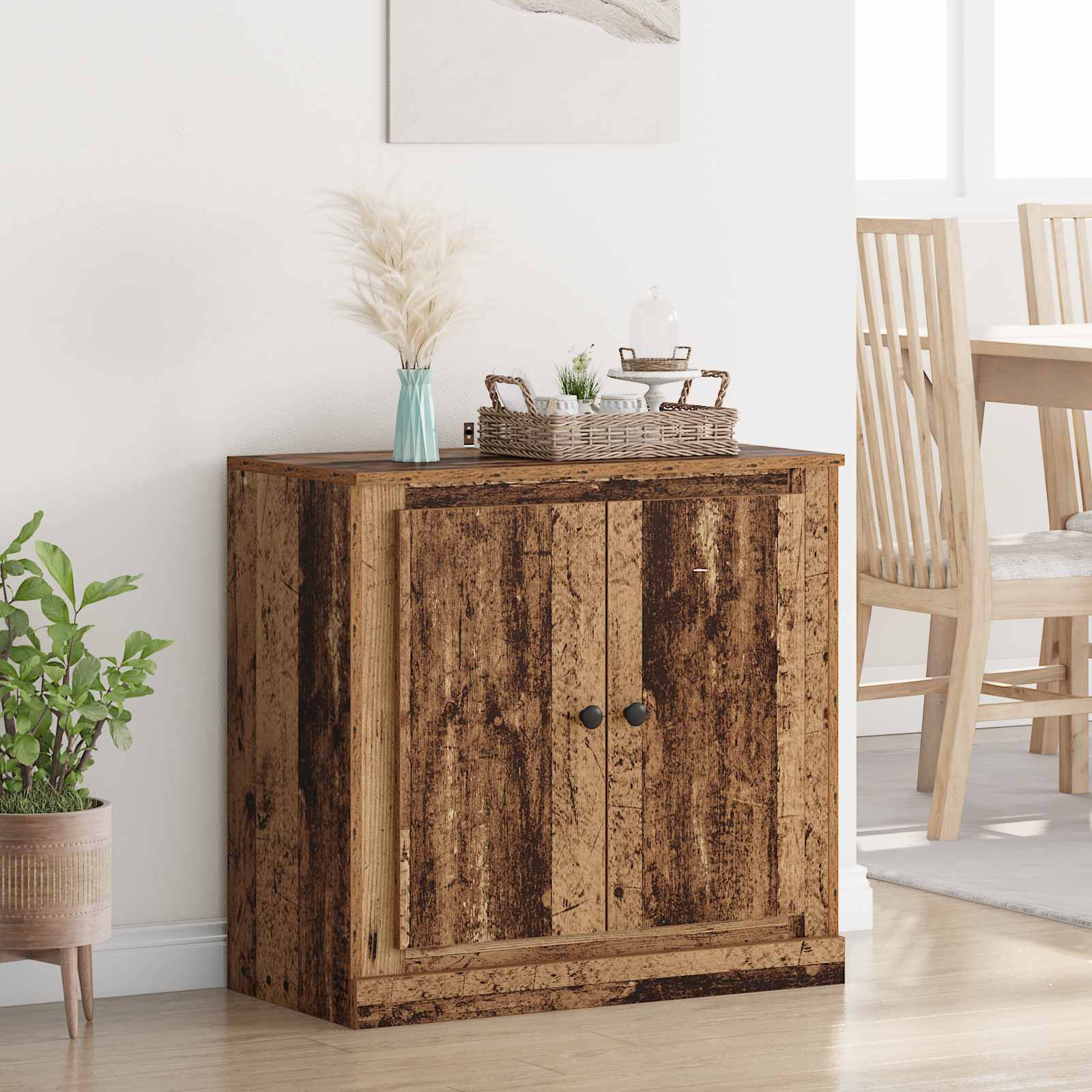 Buffet 70 x 35,5 x 67,5 cm Bois Ancien Bois d'ingénierie