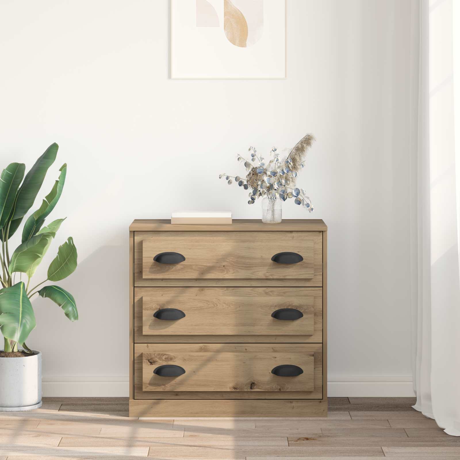 Buffet Chêne artisanal 70 x 35,5 x 67,5 cm Bois d'ingénierie - XIOS